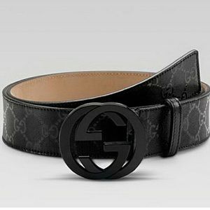 Men's Black Gucci Belt